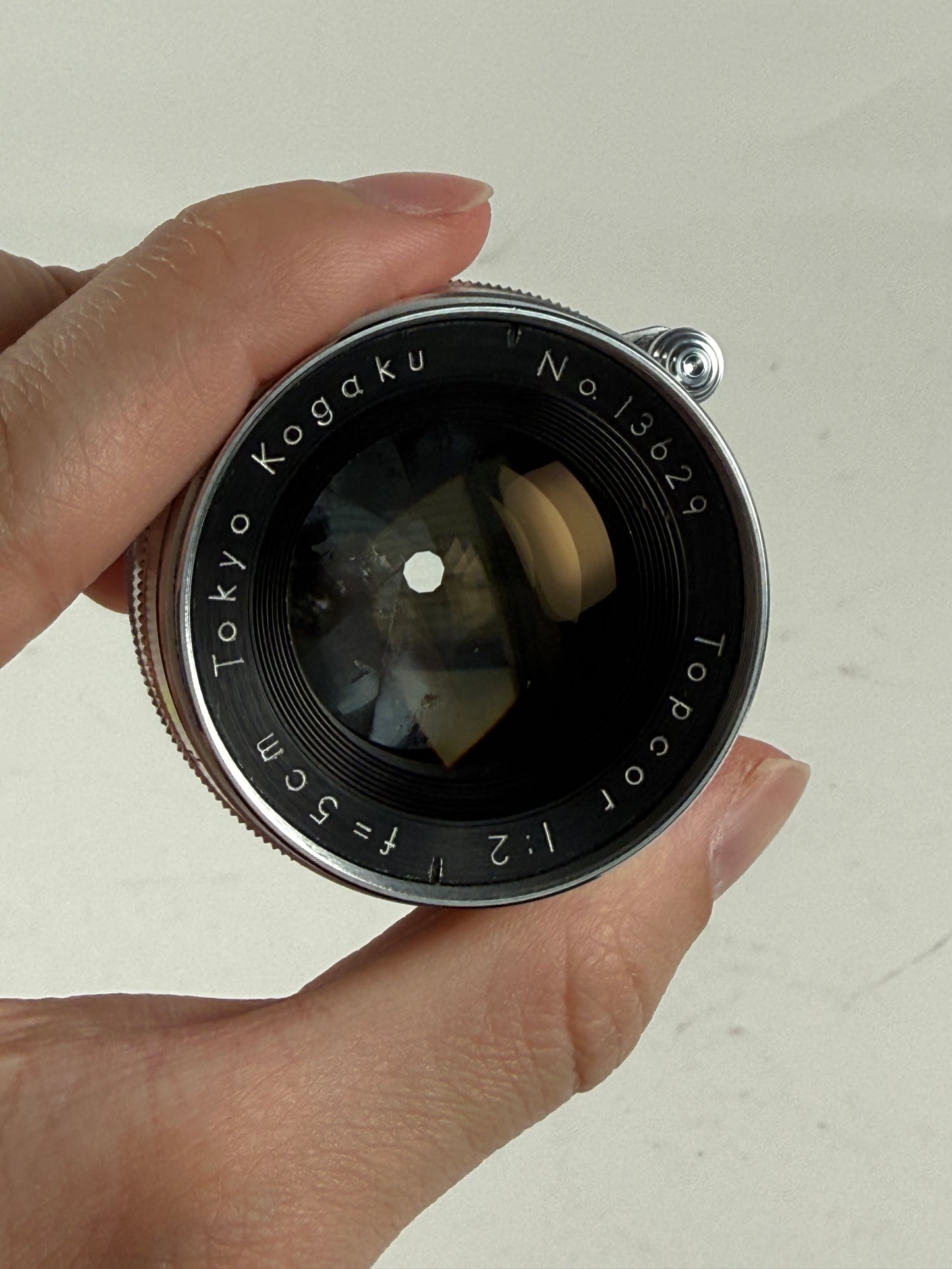 Topcor Leotax Tokyo Kogaku Chrome Camera Rangefinder Lens LTM Leica RARE Early