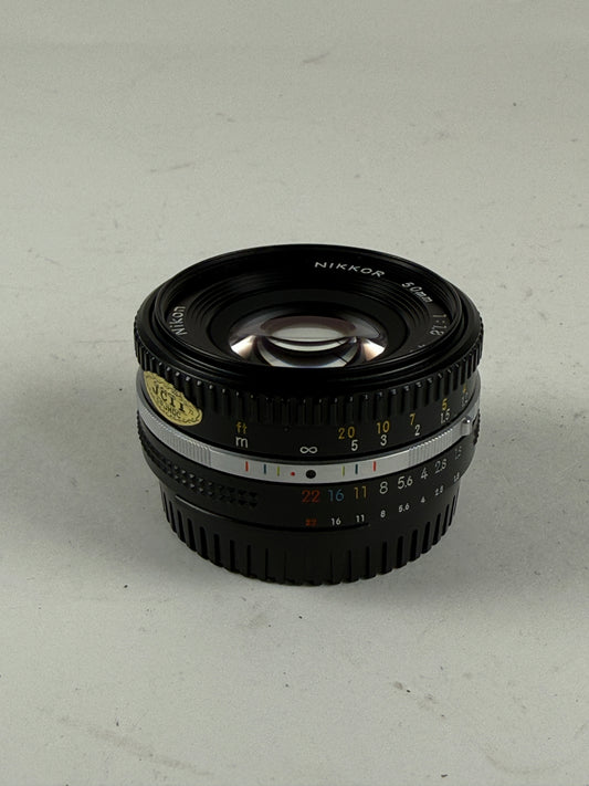 Nikon Nikkor Ai-s AIS 50mm f1.8 Lens Prime Pancake SLR Late