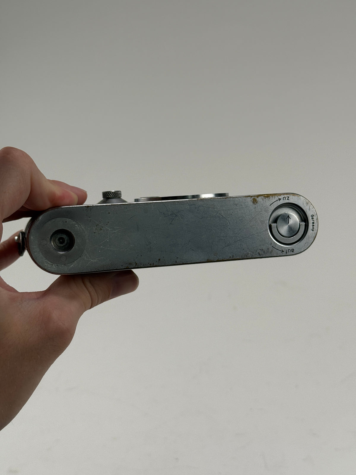 Leica IIIc rangefinder 35mm camera body chrome