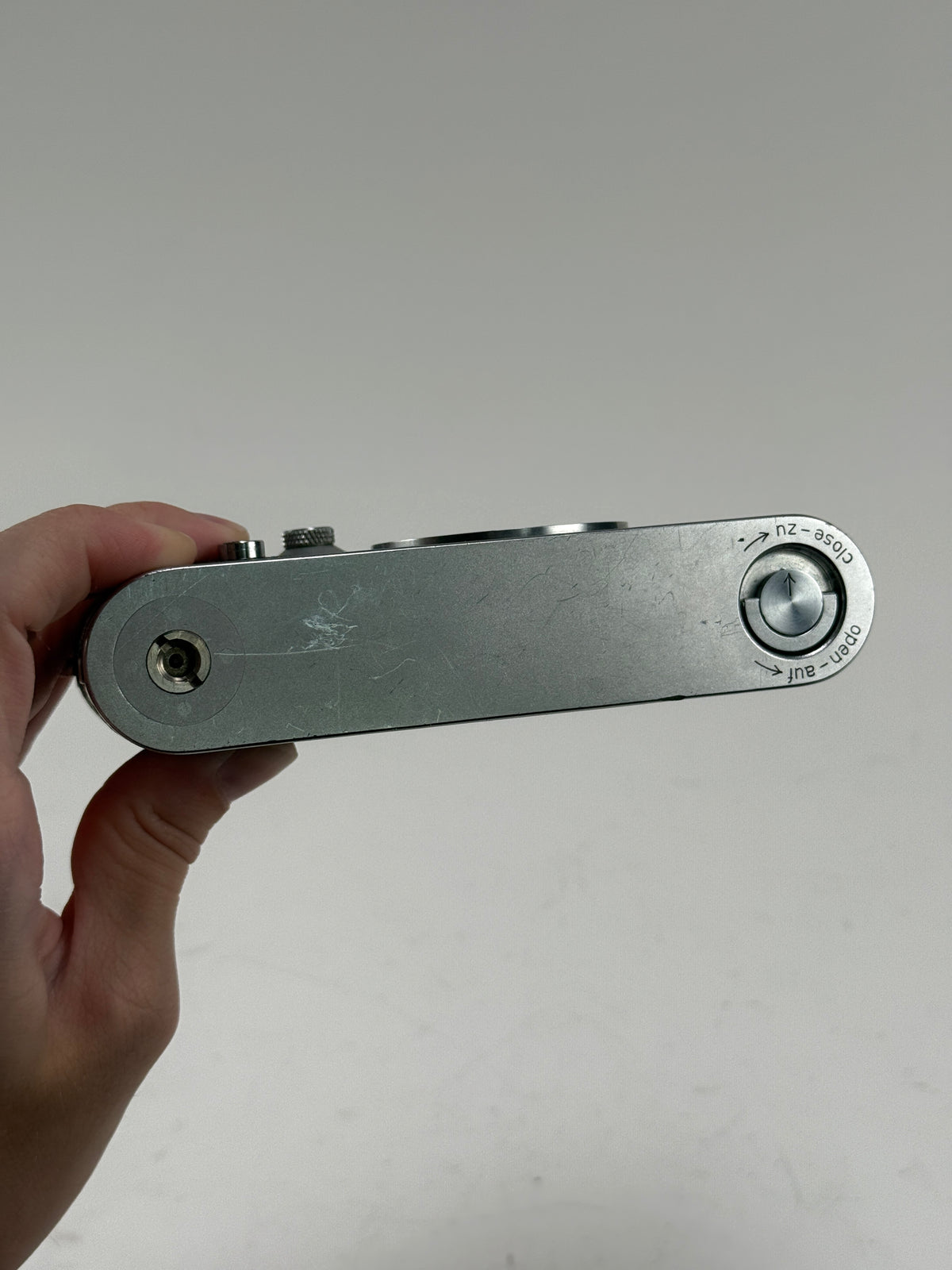 Leica IIIc rangefinder 35mm camera body chrome