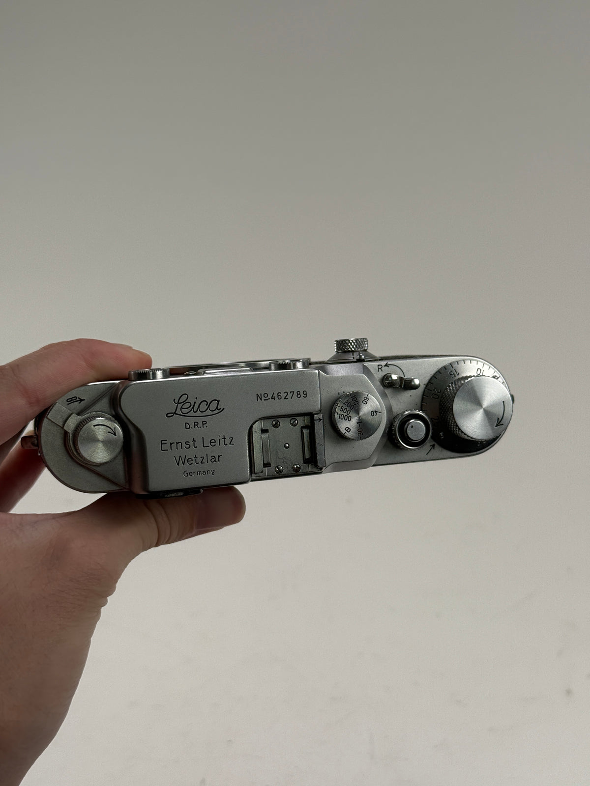 Leica IIIc rangefinder 35mm camera body chrome