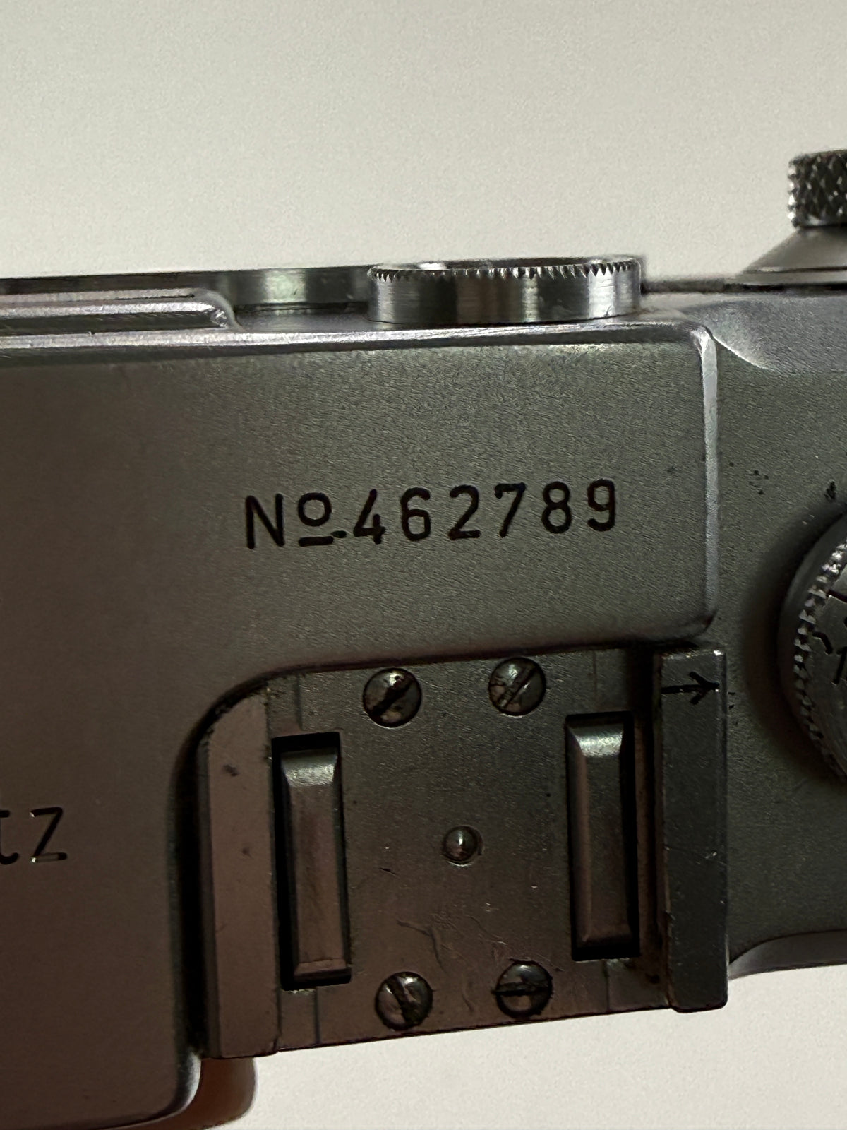 Leica IIIc rangefinder 35mm camera body chrome