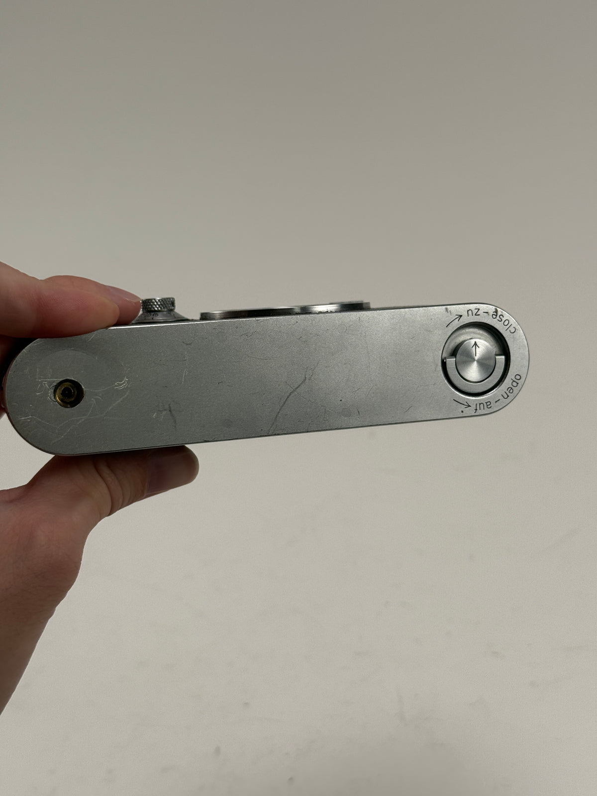 Leica IIIc rangefinder 35mm camera body chrome