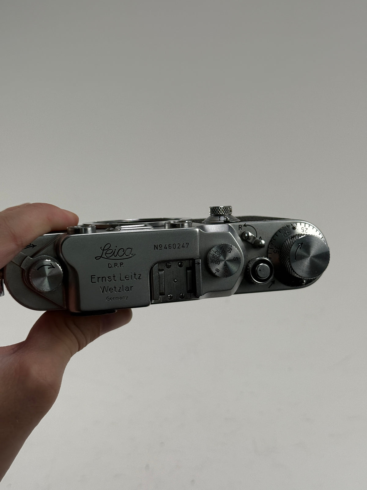 Leica IIIc rangefinder 35mm camera body chrome