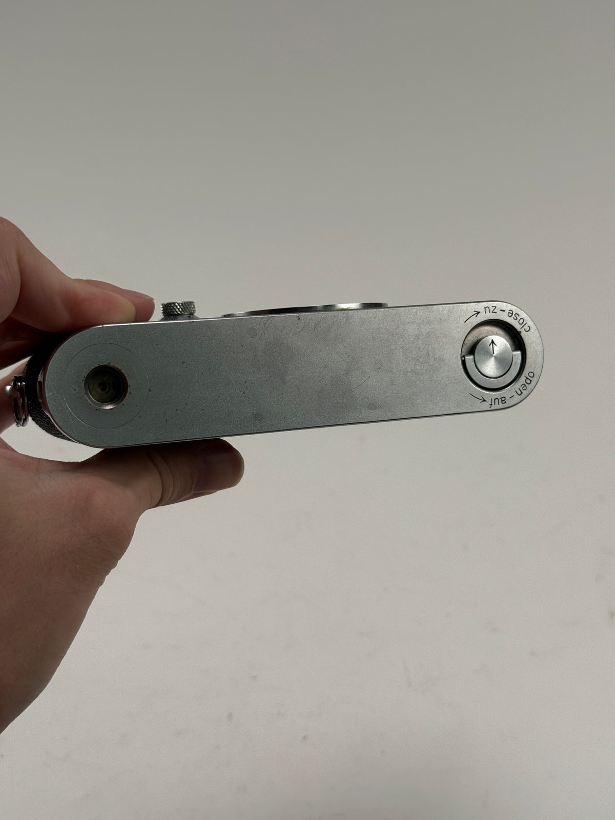 Leica IIIc rangefinder 35mm camera body chrome