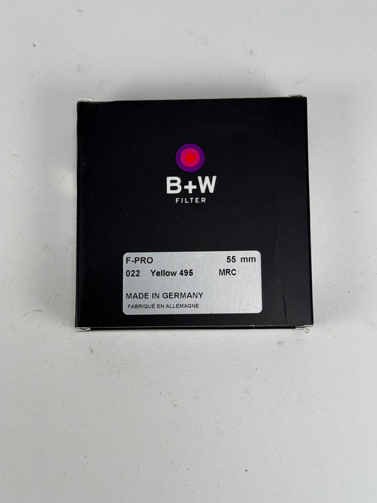 B+W 55mm 022 2x Yellow Filter MRC
