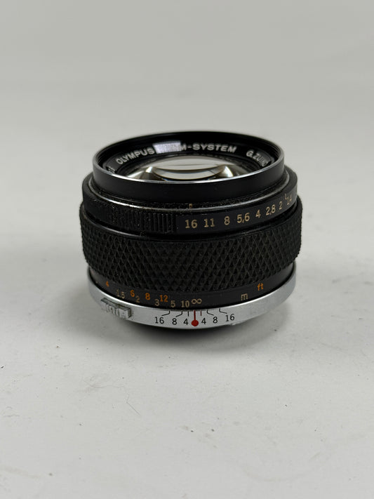 Olympus OM 50mm f1.4 Zuiko Auto-S Lens