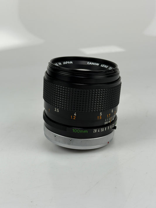 Canon FD 100mm f2.8 S.S.C. BL Lens SSC