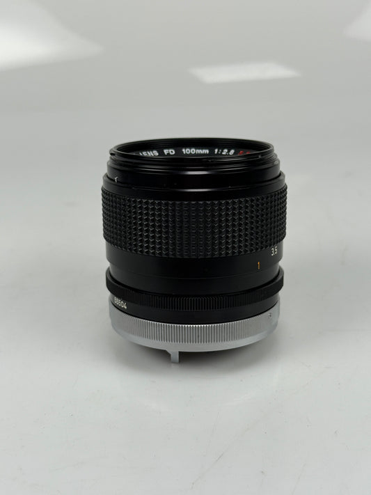 Canon FD 100mm f2.8 S.S.C. BL Lens SSC