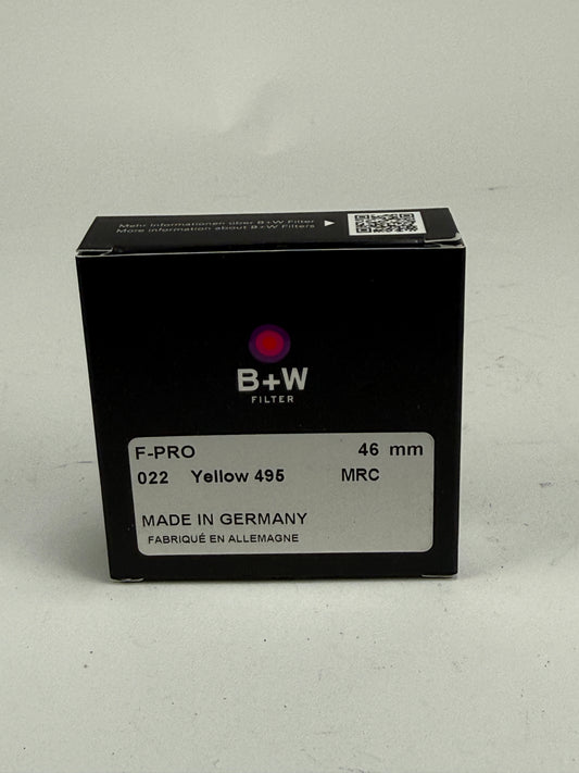 B+W 46mm 022 2x Yellow 495 Filter MRC F-Pro