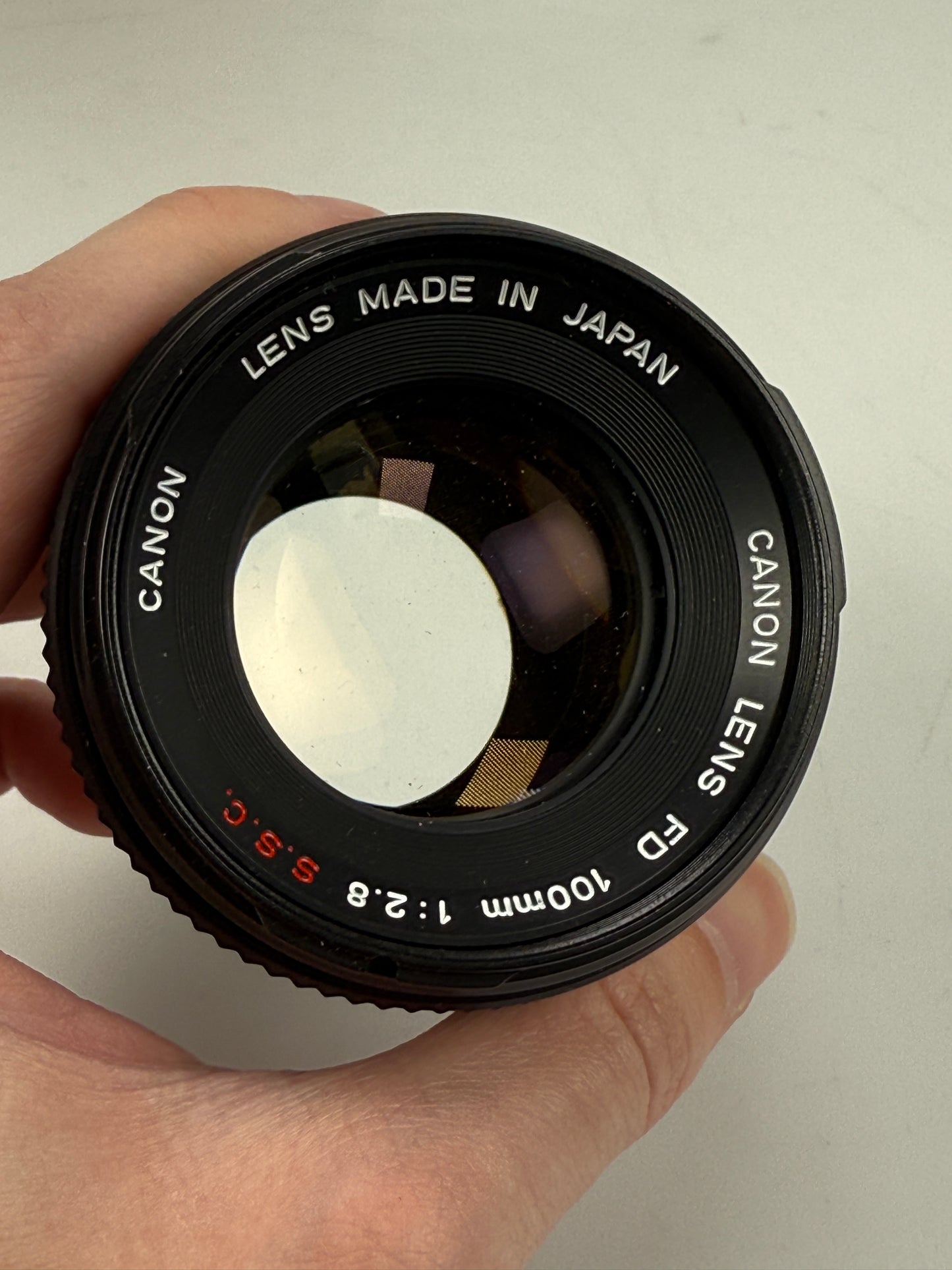 Canon FD 100mm f2.8 S.S.C. BL Lens SSC