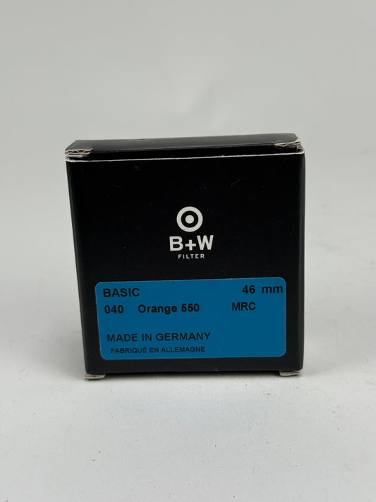 B+W 46mm Basic Orange 550 040 4x MRC Filter