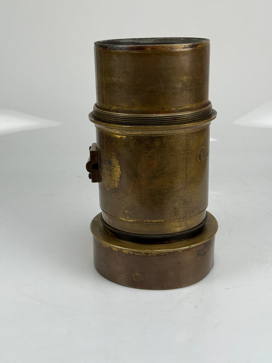 Large Darlot Jamin Paris Rack & Pinion Brass Lens Petzval