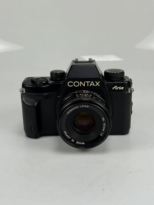 Contax Aria 35mm Film Camera with Yashica 50mm f1.7