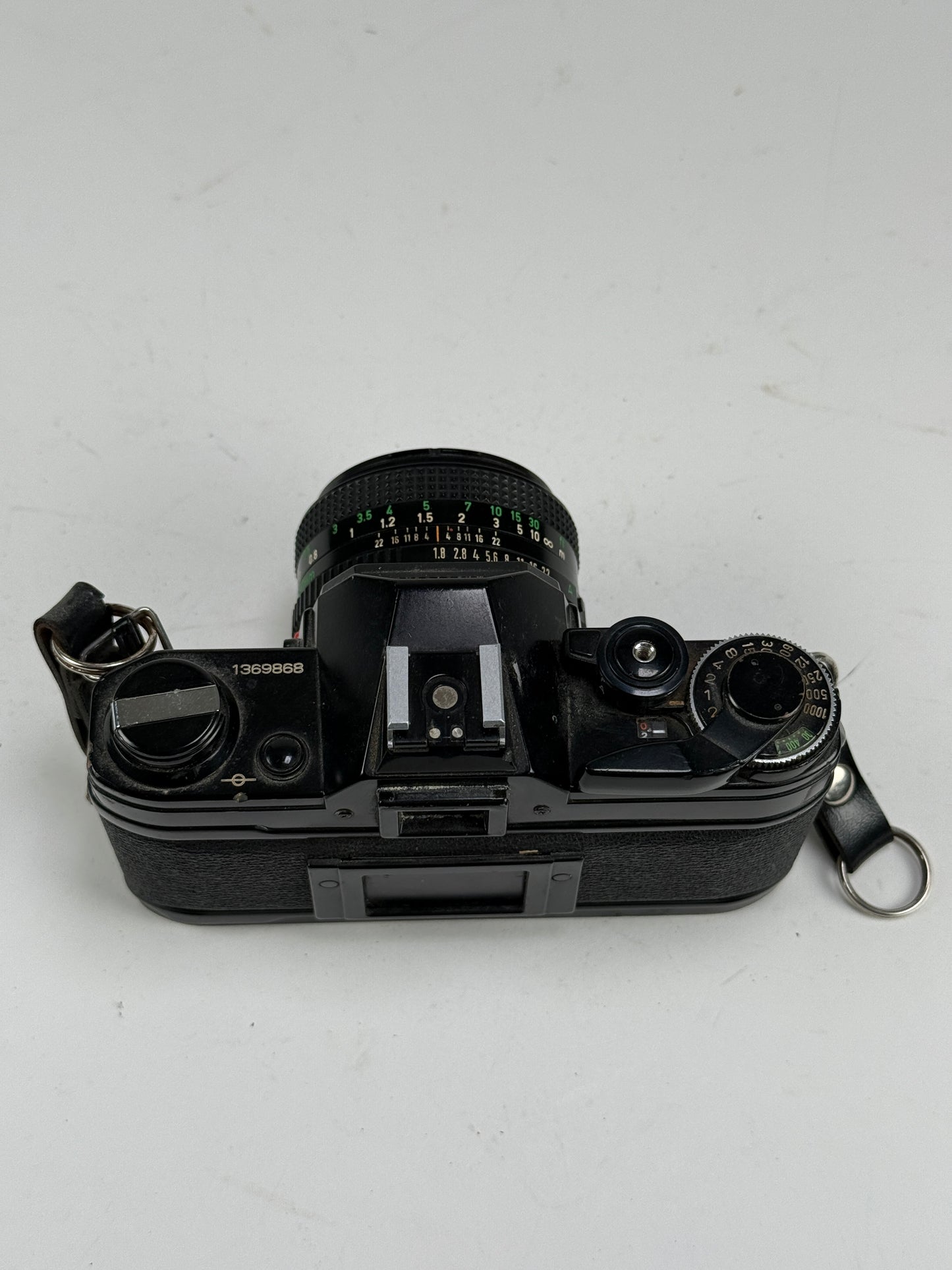 CANON AE-1 black SLR 35mm Film Camera with 50mm f1.8 Kit