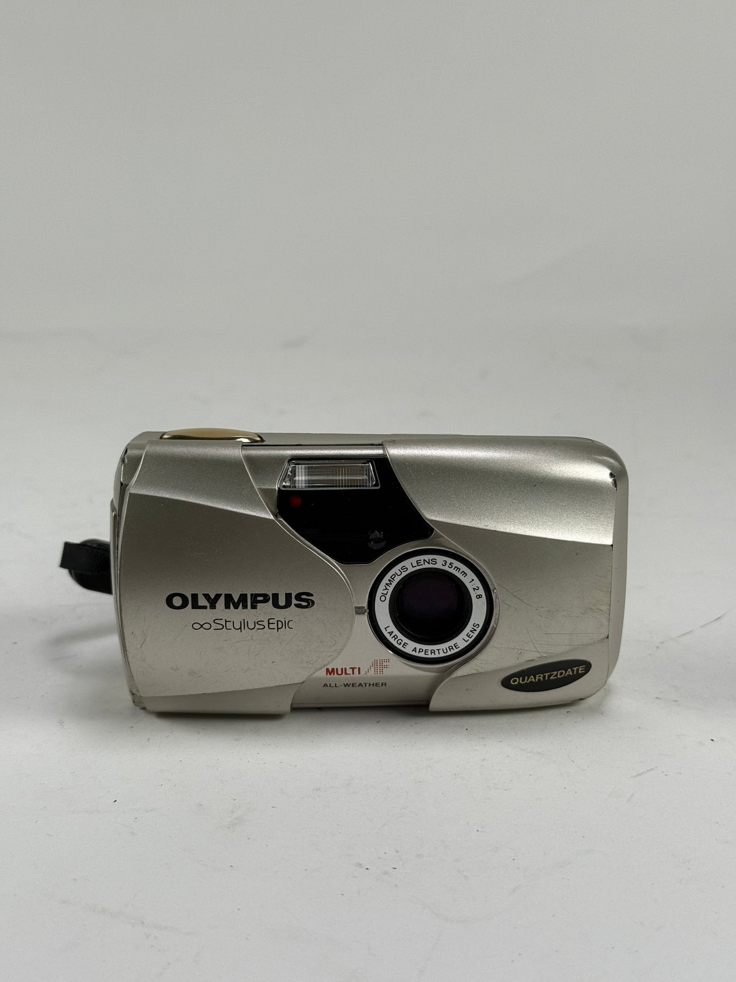 Olympus Stylus Epic MJU II 35mm point and shoot p&s film camera 35mm f2.8 chrome/silver