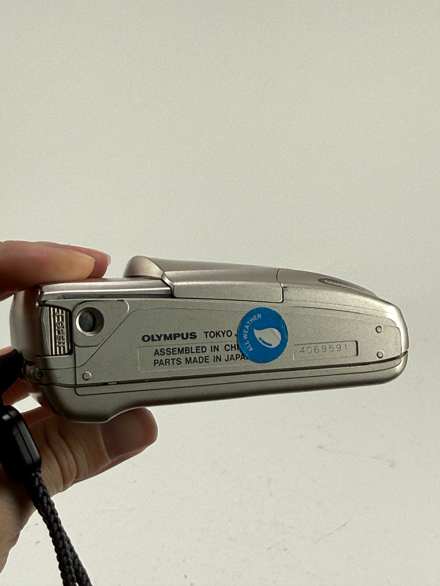 Olympus Stylus Epic MJU II 35mm point and shoot p&s film camera 35mm f2.8 chrome/silver
