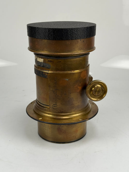 Large Darlot Jamin Paris Rack & Pinion Brass Lens Petzval