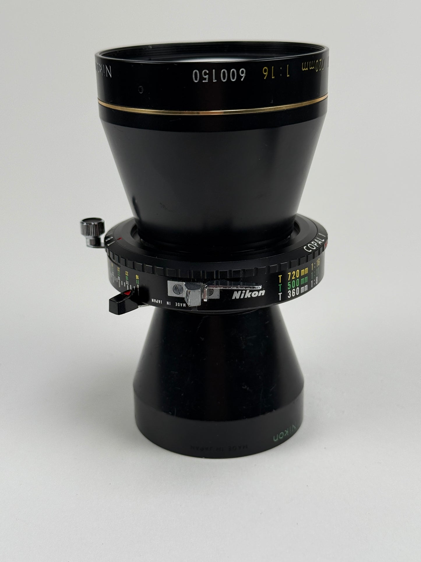 Nikon Nikkor T* ED 360mm f8 720mm f16 Set Lens w/ copal 1