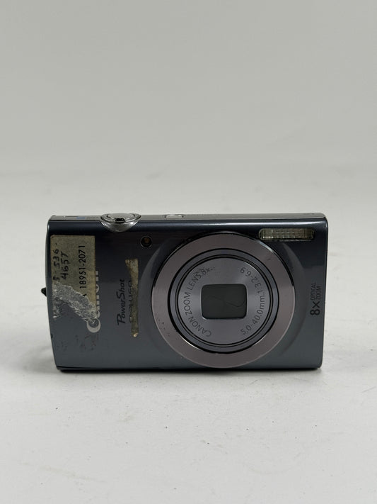 Canon PowerShot ELPH 160 Digital Camera Digicam 8x Optical Zoom Grey Gray