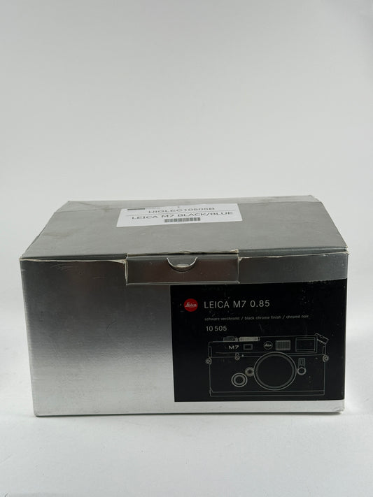 Leica M7 0.85 Rangefinder Film camera Body Box Black Chrome 10505