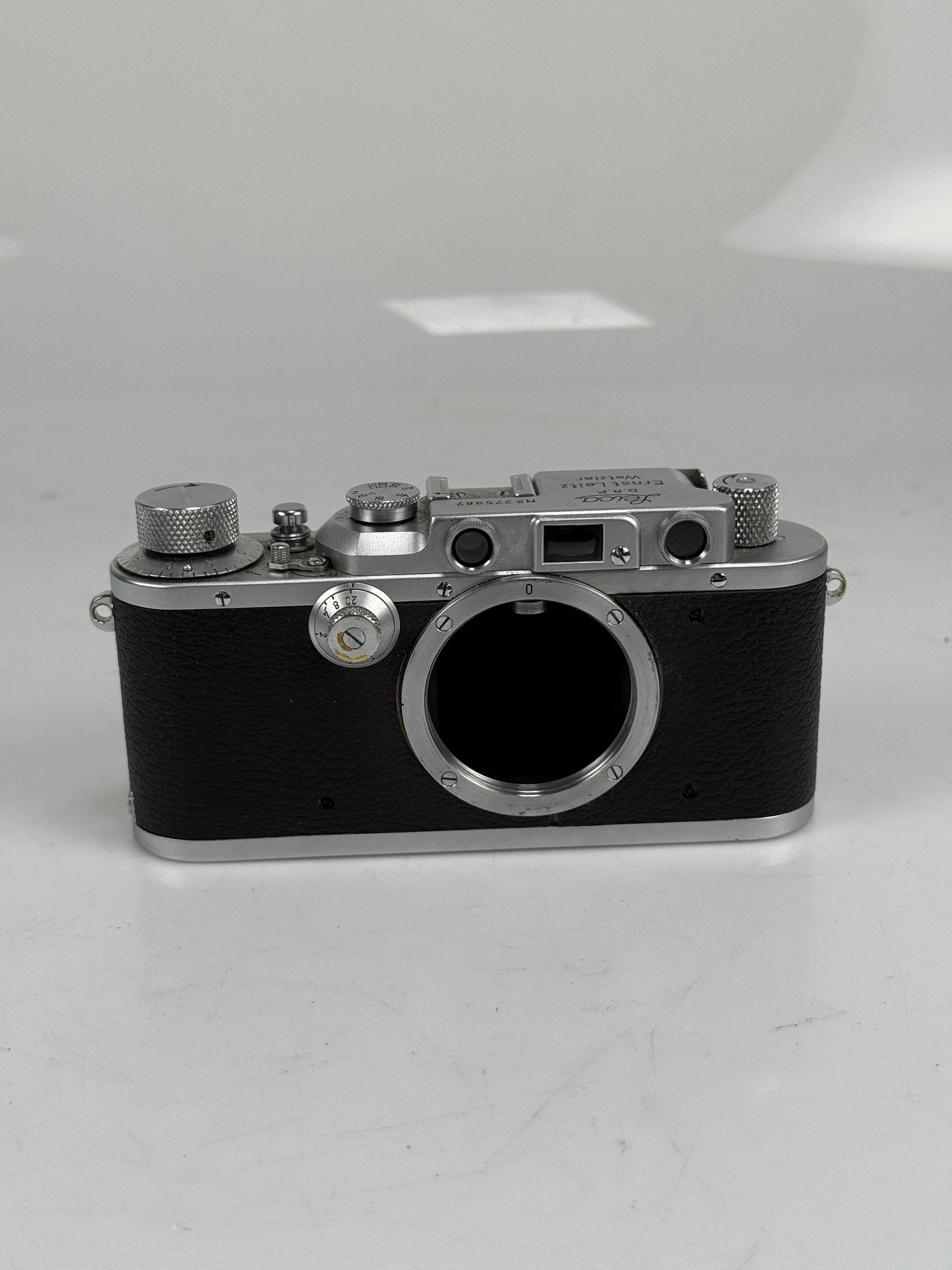 Leica IIIb rangefinder 35mm camera body chrome
