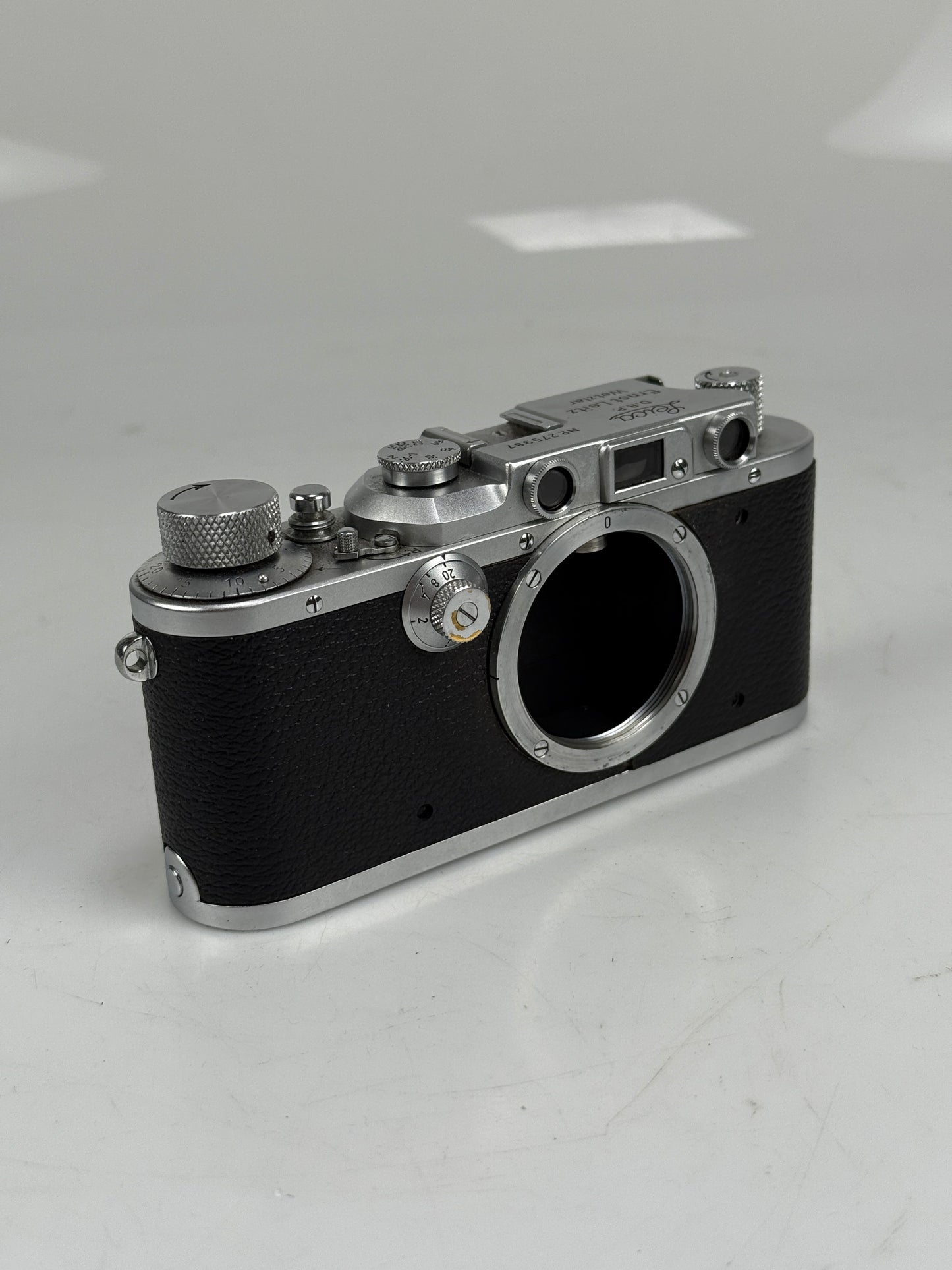 Leica IIIb rangefinder 35mm camera body chrome