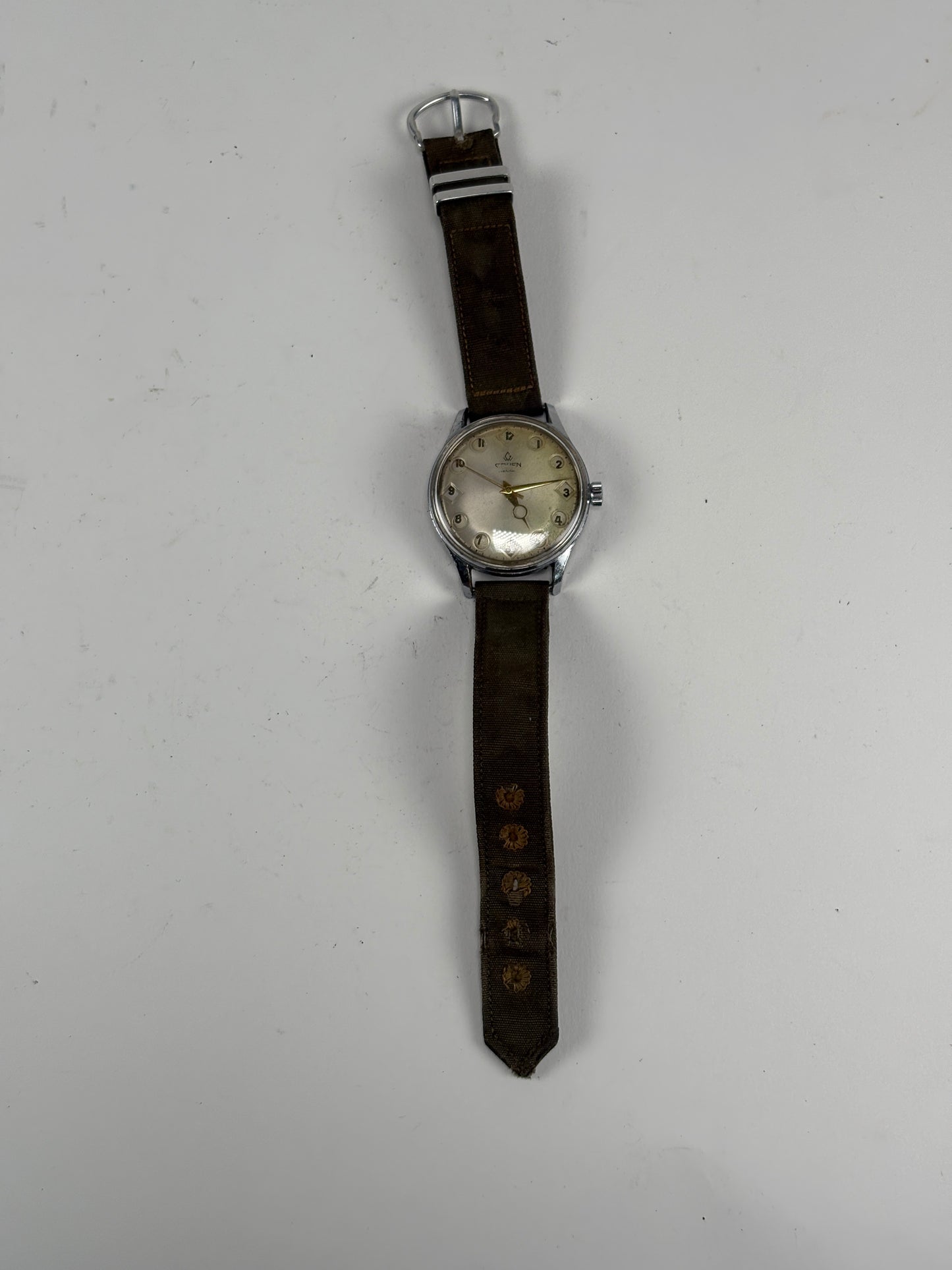 Vintage 35mm Gruen 510 Rss Airflight Men's Military Mechanical Wristwatch Swiss USS Greenling