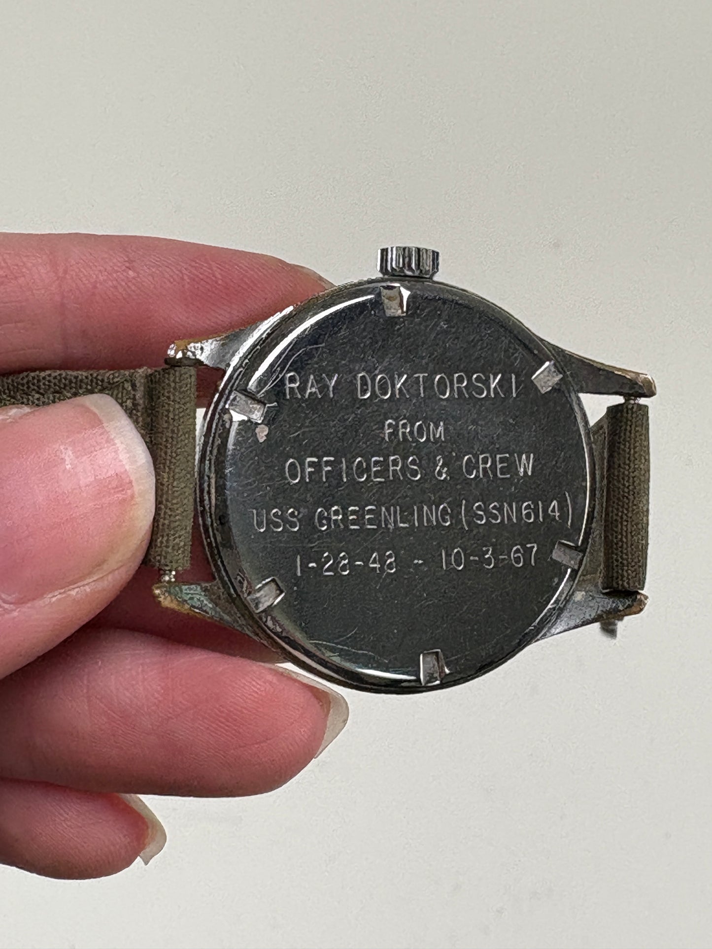 Vintage 35mm Gruen 510 Rss Airflight Men's Military Mechanical Wristwatch Swiss USS Greenling