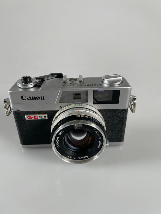 Canon Canonet QL17 GIII 35mm Rangefinder Film Camera