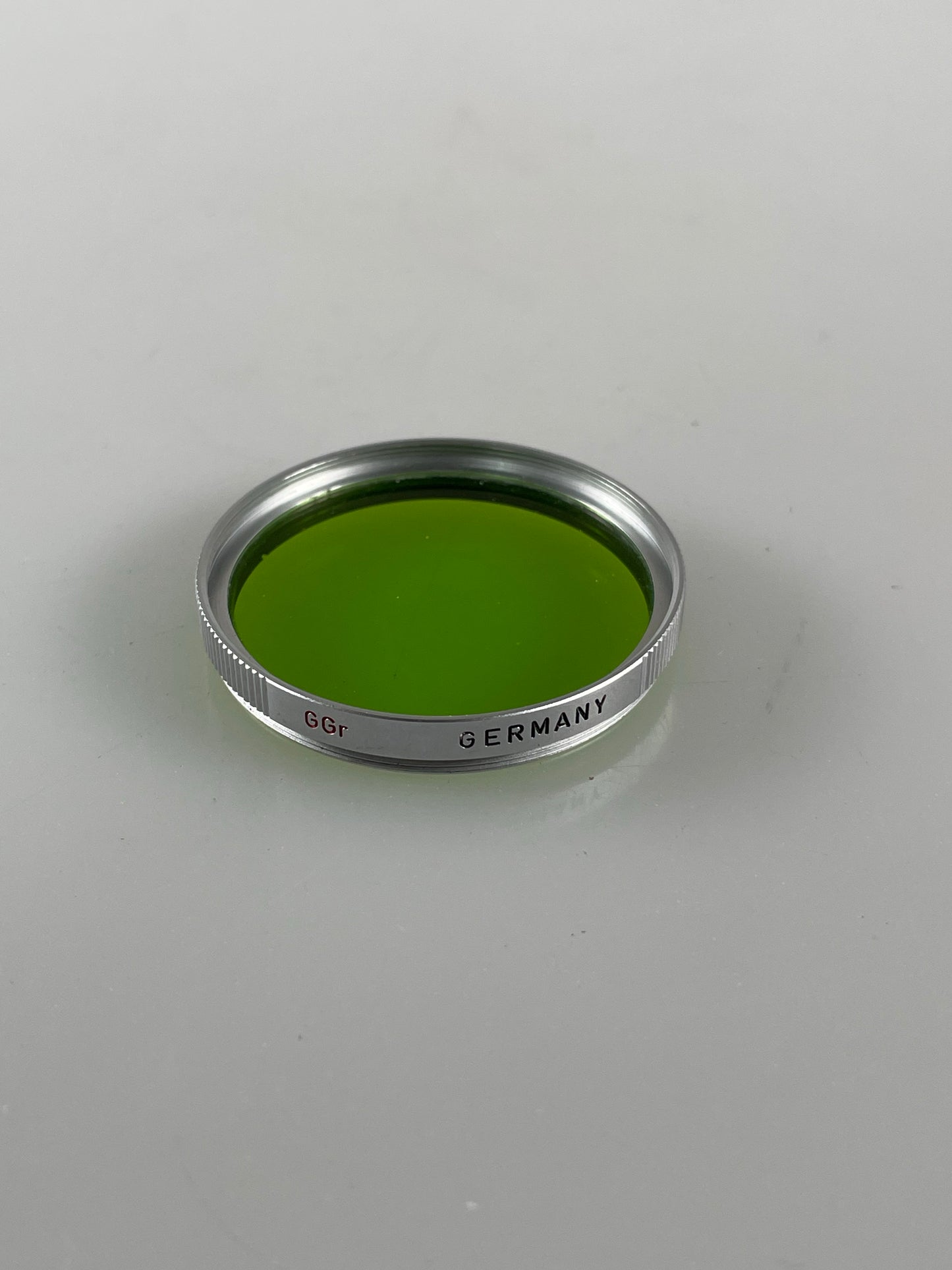 Leica leitz E39 39mm screw-in GGr Green filter, chrome ring