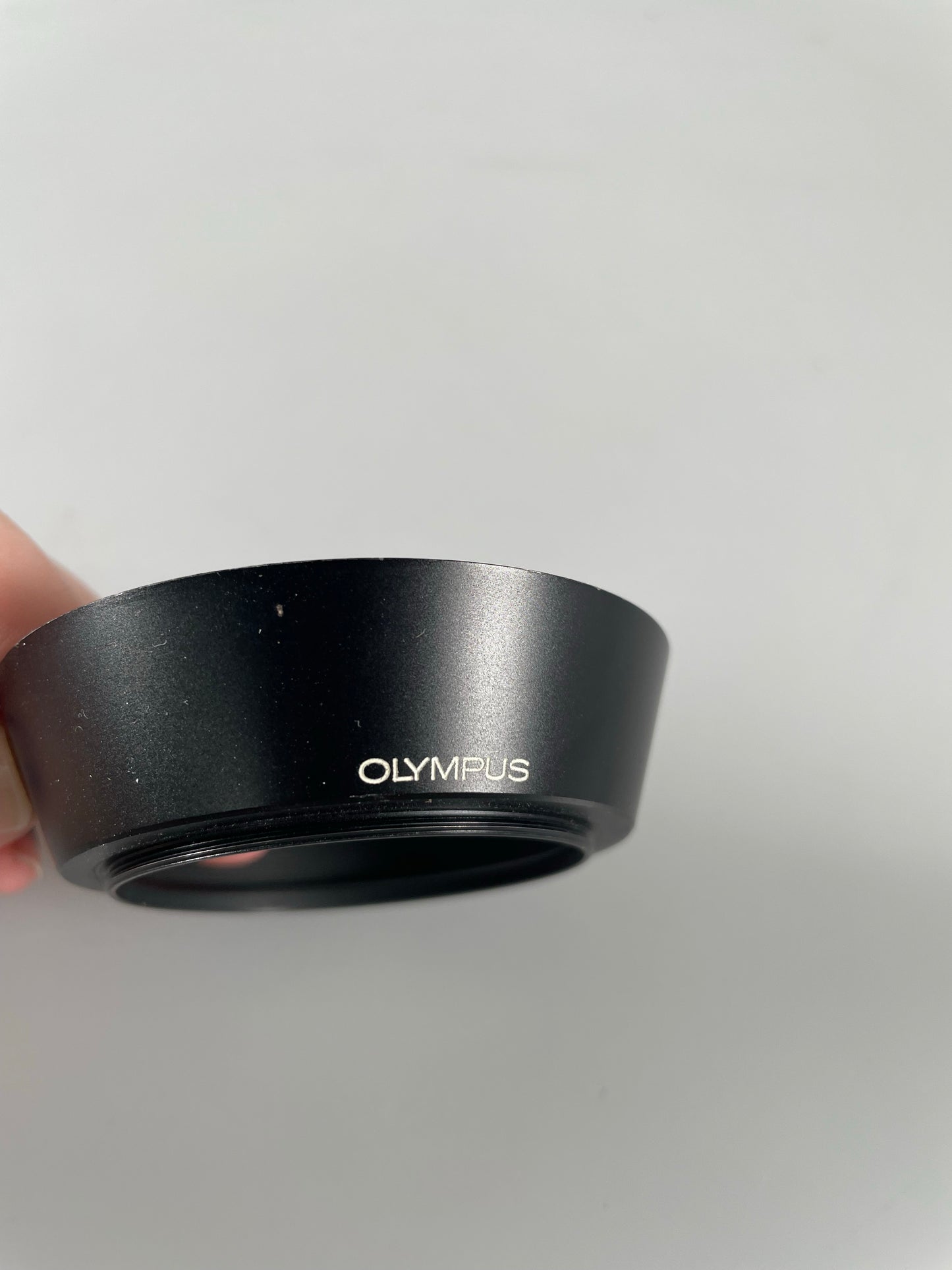 Olympus 3.5/28 Metal Lens Hood For 28mm f3.5 Lenses, 49mm Thread Fit
