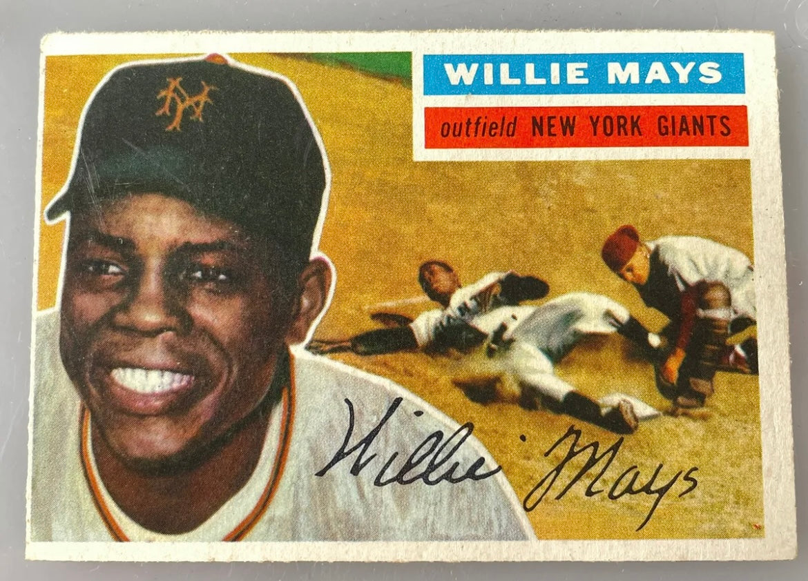 1956 TOPPS #130 WILLIE MAYS GIANTS NICE! VG