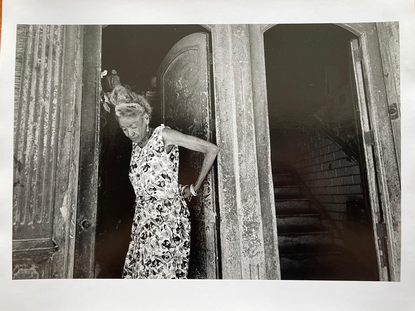 Susan S. Bank (American, 20th c.) Cuba Photograph Print Piercing through the darkness 11x14 Doorway