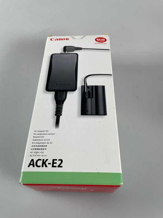 ACK-E2 AC adapter+DR-400 Dummy Battery for Canon EOS 5D 20D 30D 40D 50D D60 300D