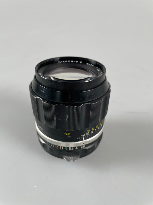 Nikon Nikkor P 105mm f2.5 Non Ai Prime Manual Focus Portrait Lens