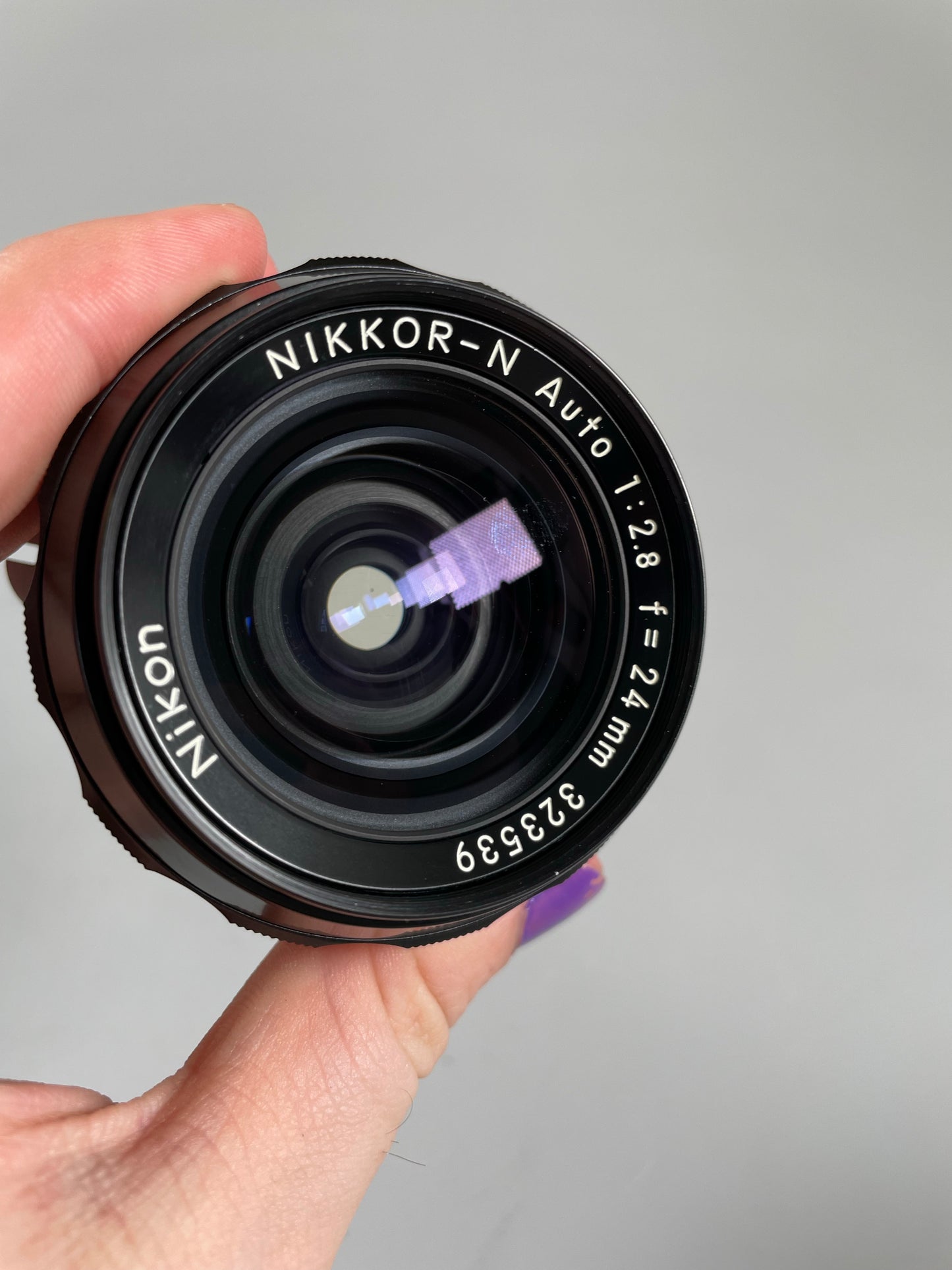 Nikon 24mm f2.8 NIKKOR N auto Nippon Kogaku Japan Non AI lens
