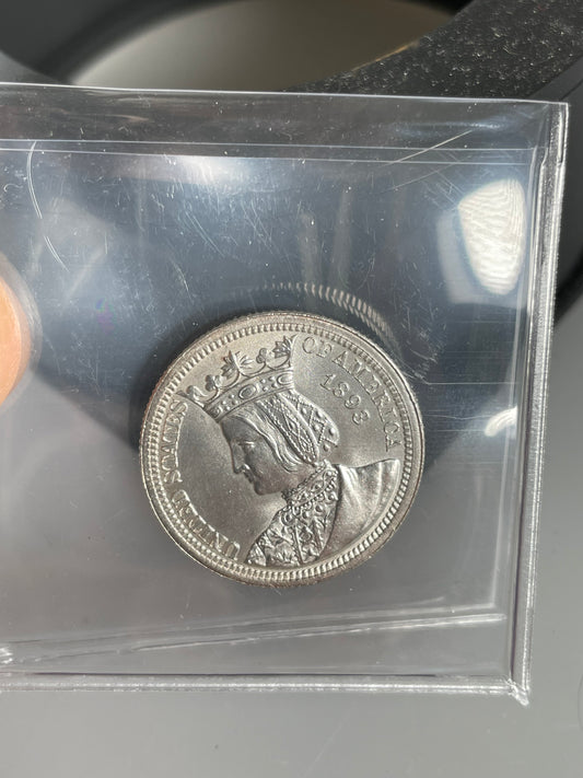 1893 Isabella Quarter Commemorative Silver-- Gem