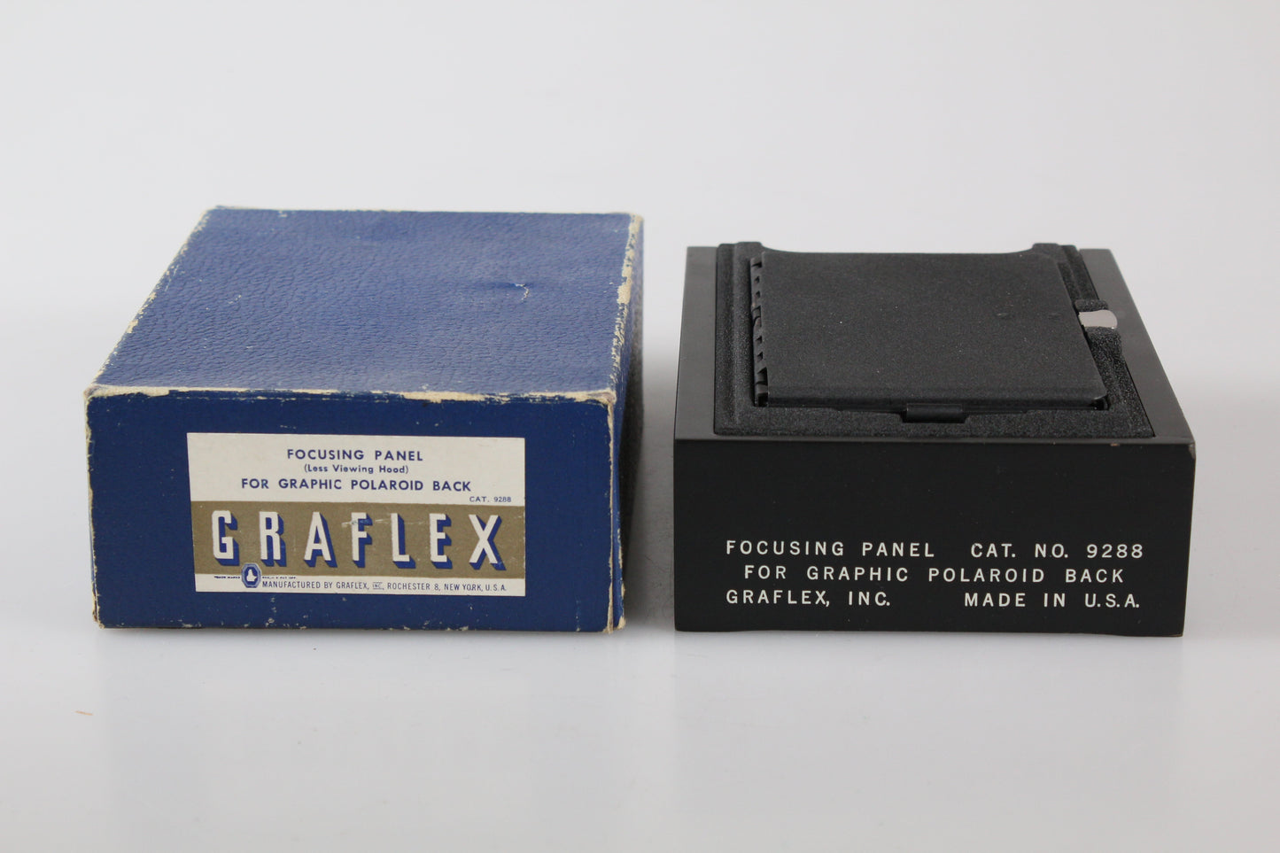 Graflex Focusing Panel 9288 For Graphic Polaroid Back with 3 1/4 x 4 1/4 hood
