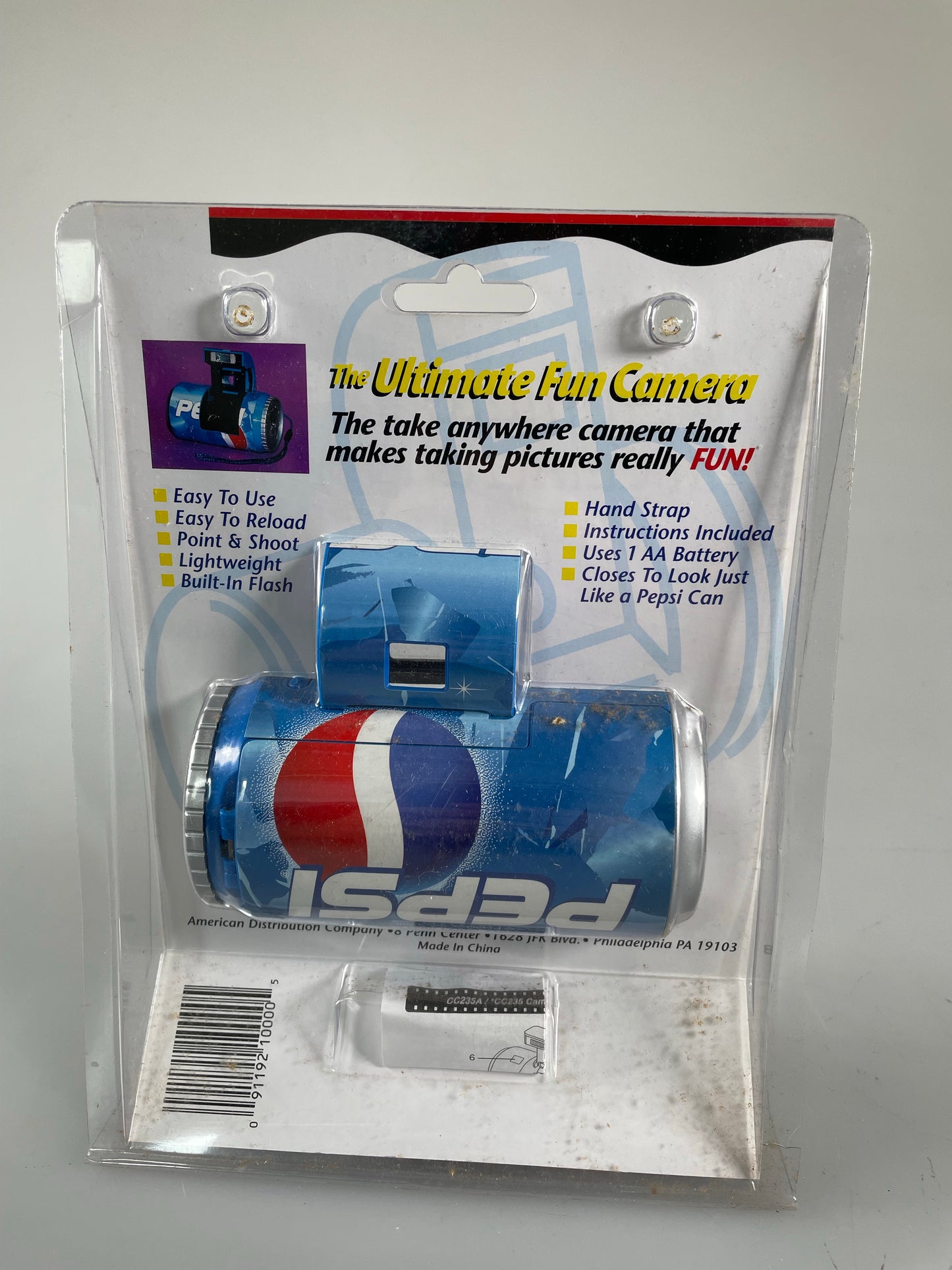 Vintage Pepsi Can Camera 35mm Flash the ultimate fun camera