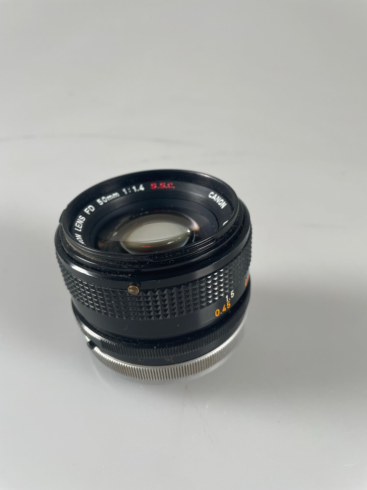 Canon FD 50mm f1.4 S.S.C. MF prime Lens SSC