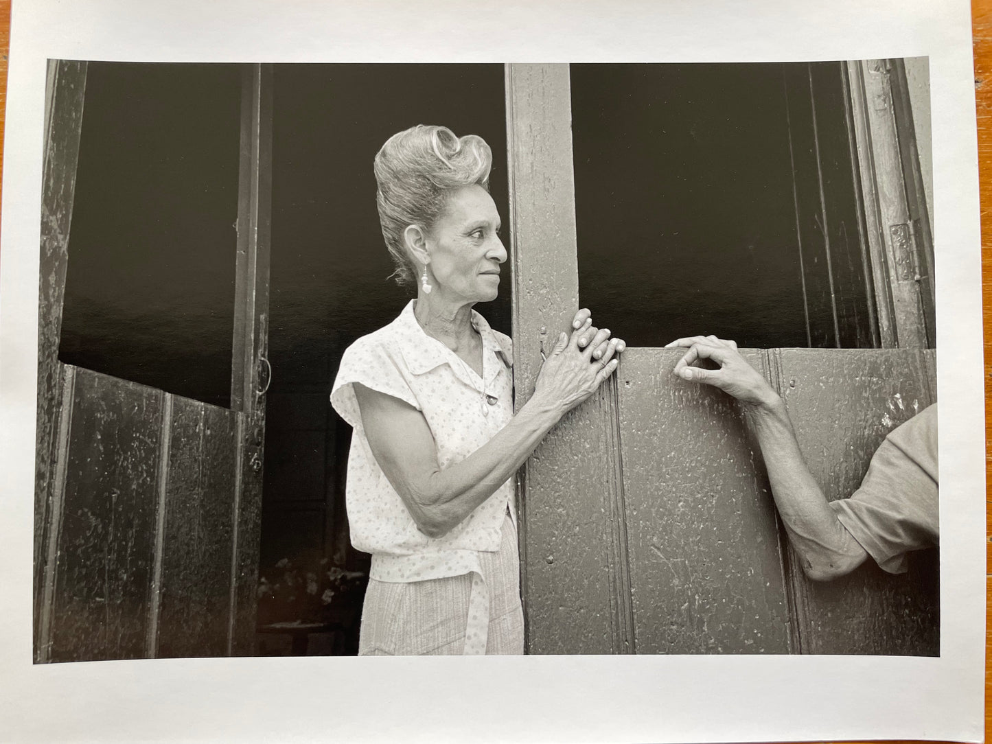 Susan S. Bank (American, 20th c.) Cuba Photograph Print Piercing through the darkness 11x14