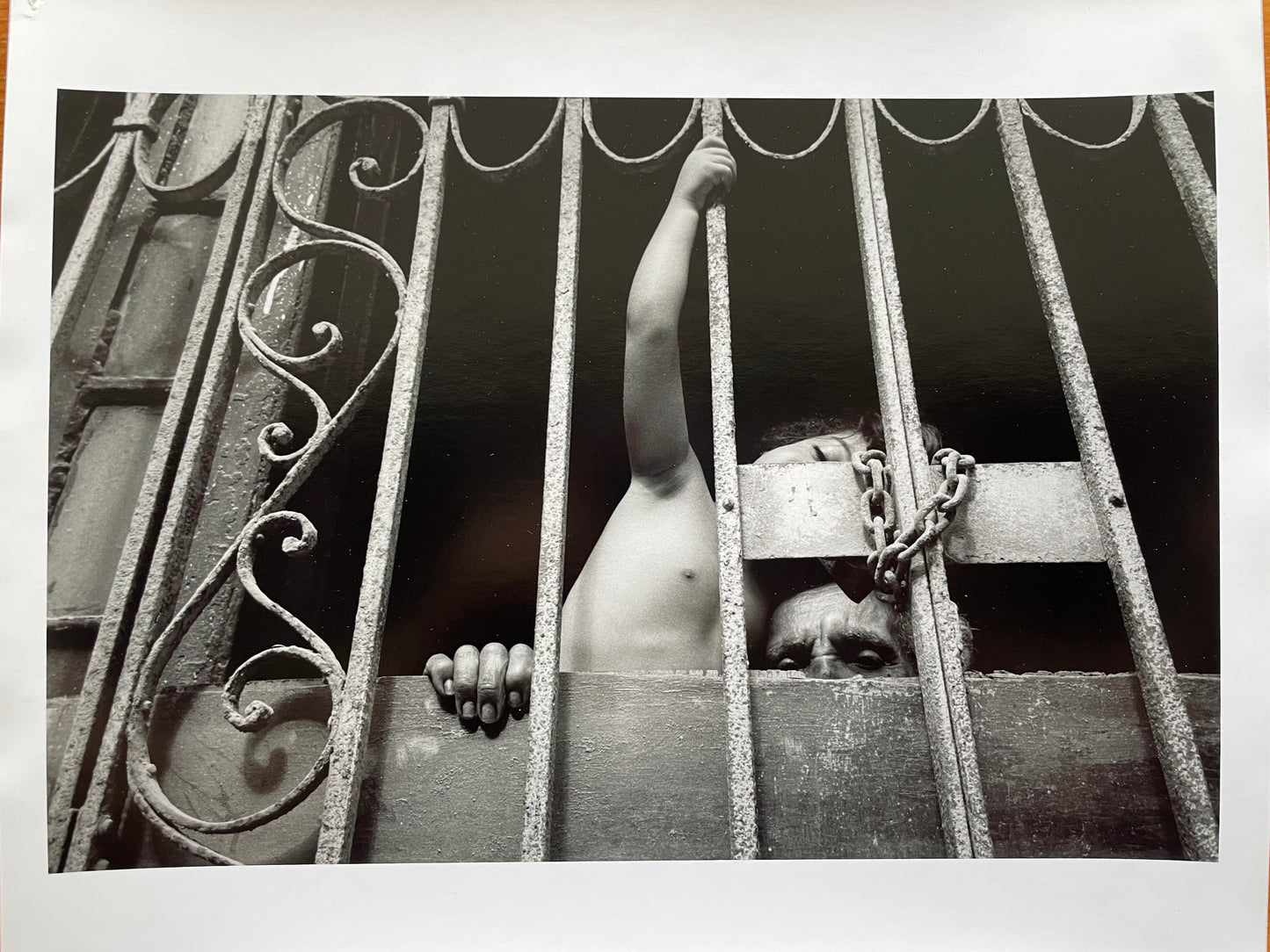 Susan S. Bank (American, 20th c.) Cuba Photograph Print Piercing through the darkness 11x14