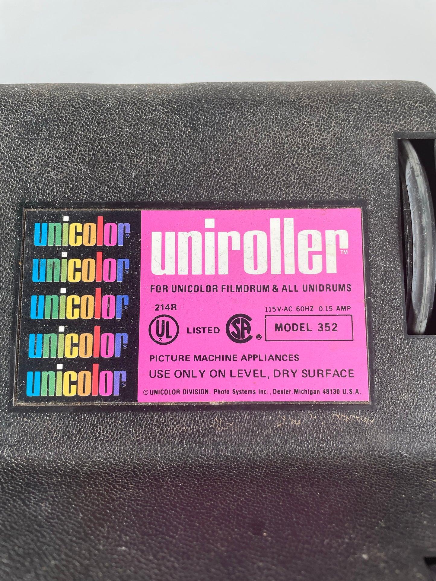 Unicolor Uniroller model 352 film drum processing roller