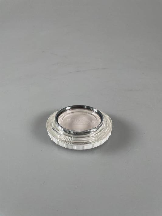 Nikon Nikkor 52mm L1A Skylight Silver Chrome early filter German market for Nikkor F RF lens