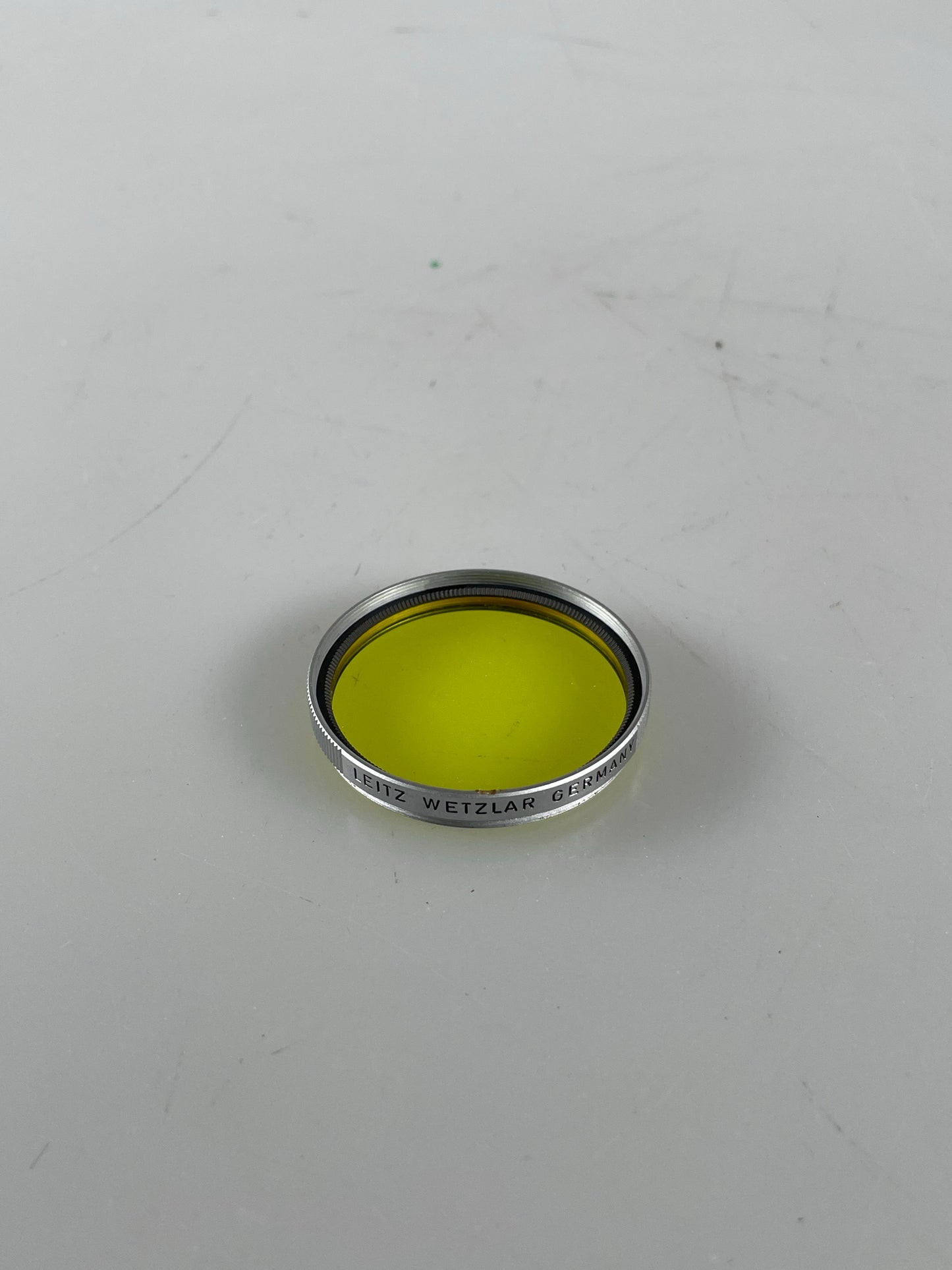 Leitz Leica HOOBE / 13086 E39 39mm screw-in 1 yellow filter, chrome ring