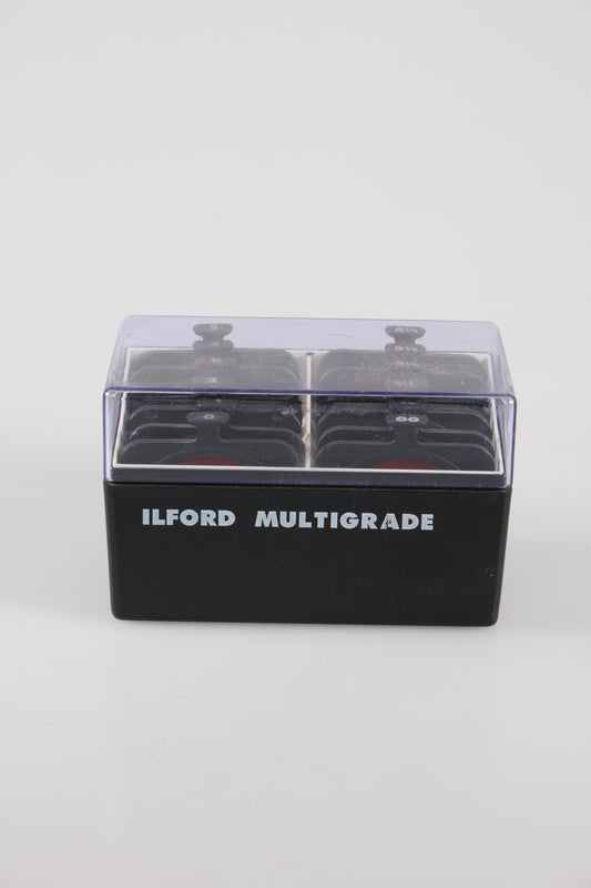 Ilford Multigrade Lens Filter Set 12 Case Photo Under Contrast Control Black White