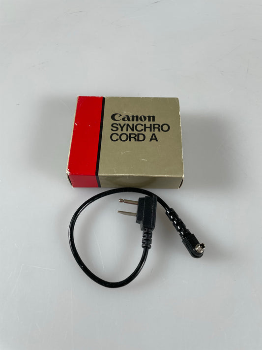 Canon Synchro Cord A for Speedlite 177A 199A 533G 577G A-1 AE-2 F-1