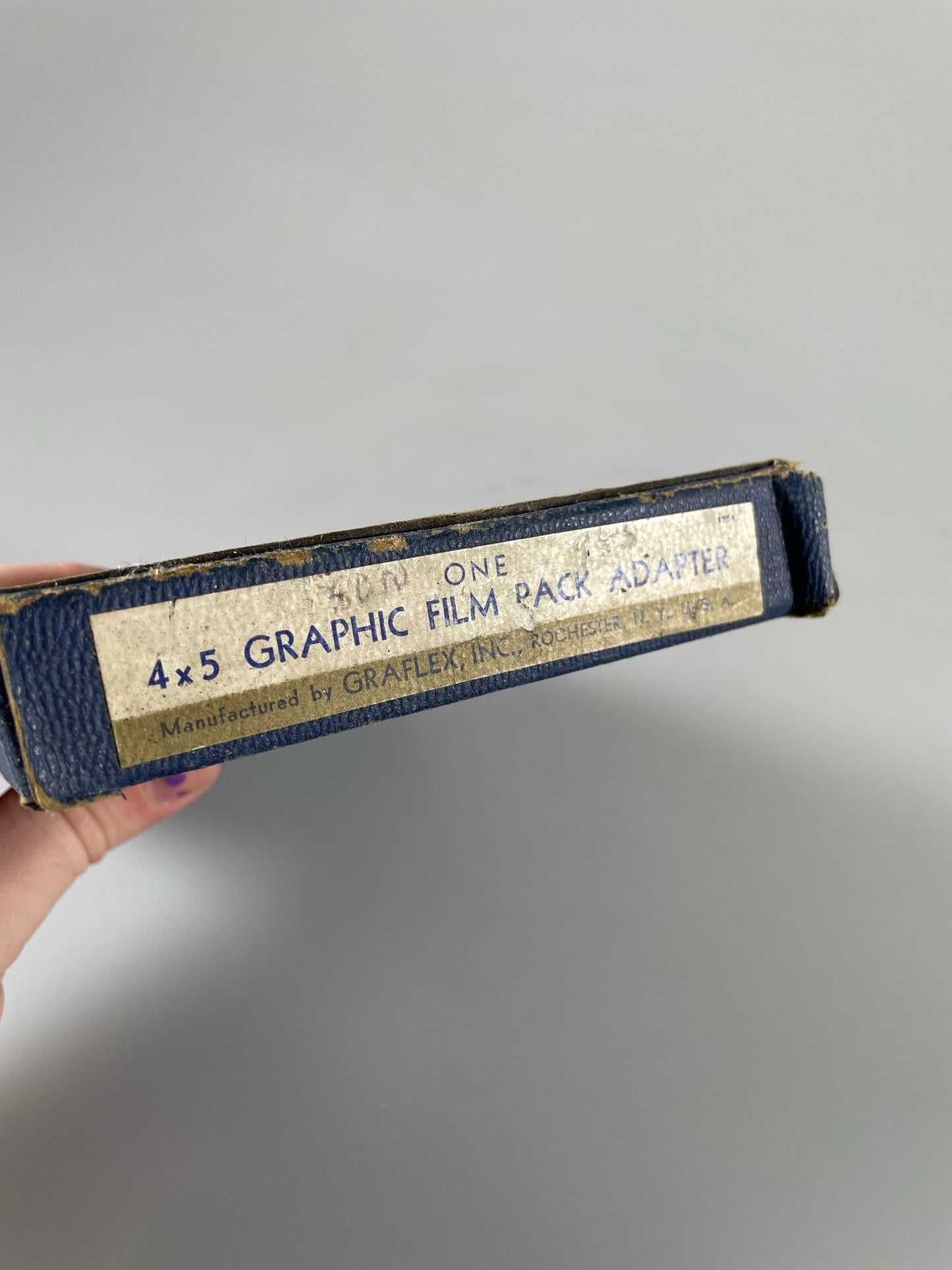Graflex 4x5 Graphic Film Pack Adapter with Dark Slide Cat. No. 1234