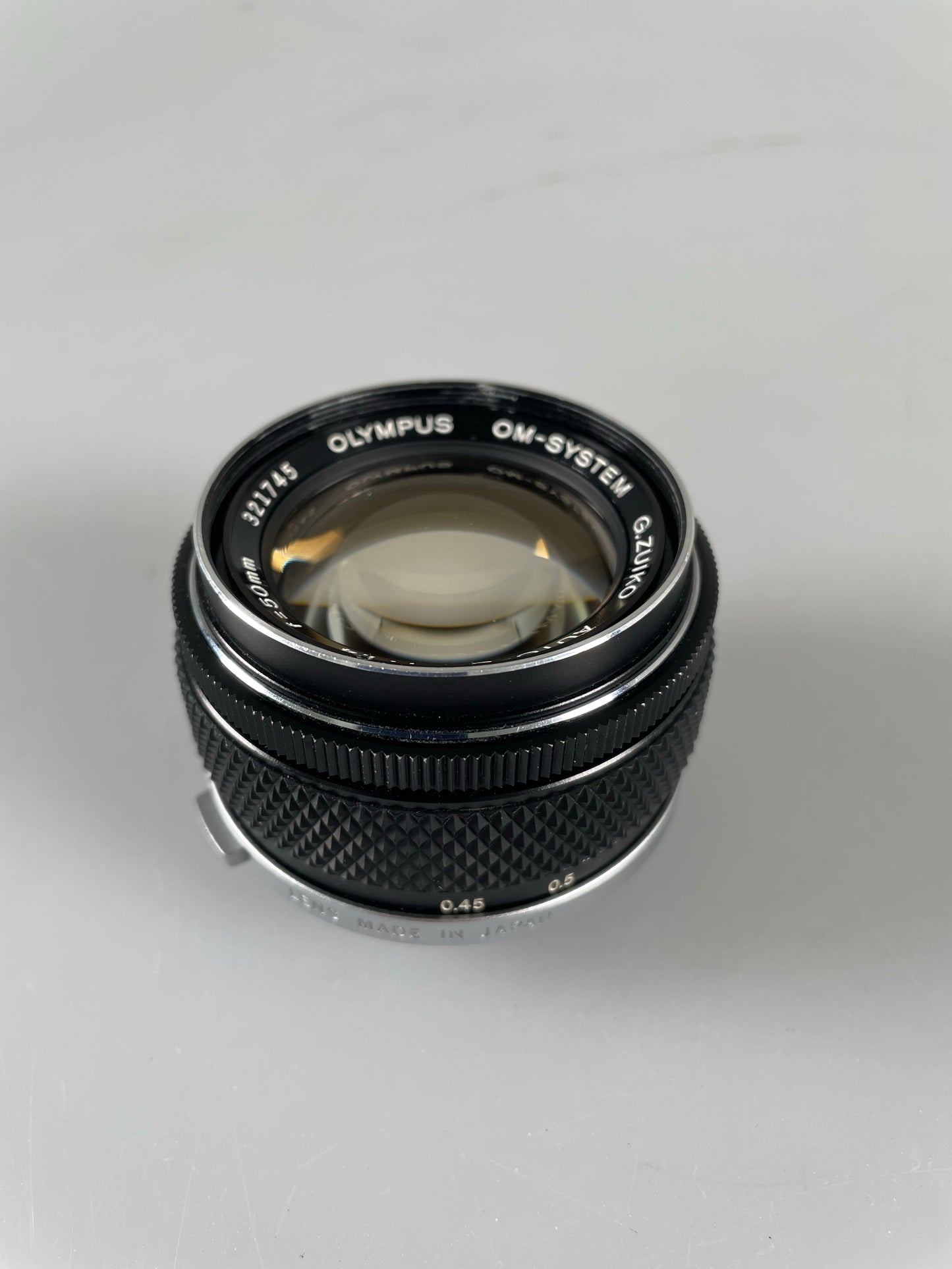 Olympus OM 50mm f1.4 Zuiko Auto-S Lens